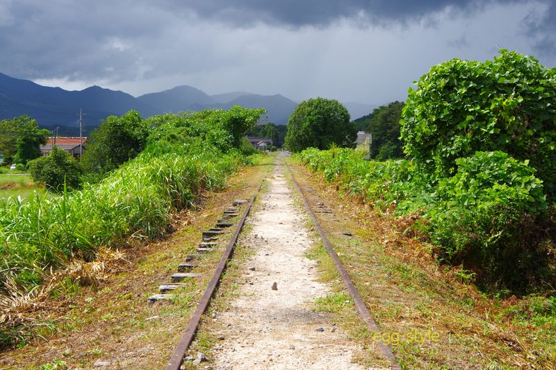 国鉄倉吉線の廃線跡というから行きましたが、線路跡だけでした