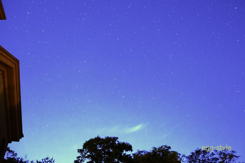 北西の空　ひょっとしたら星座名は……断言できない素人です