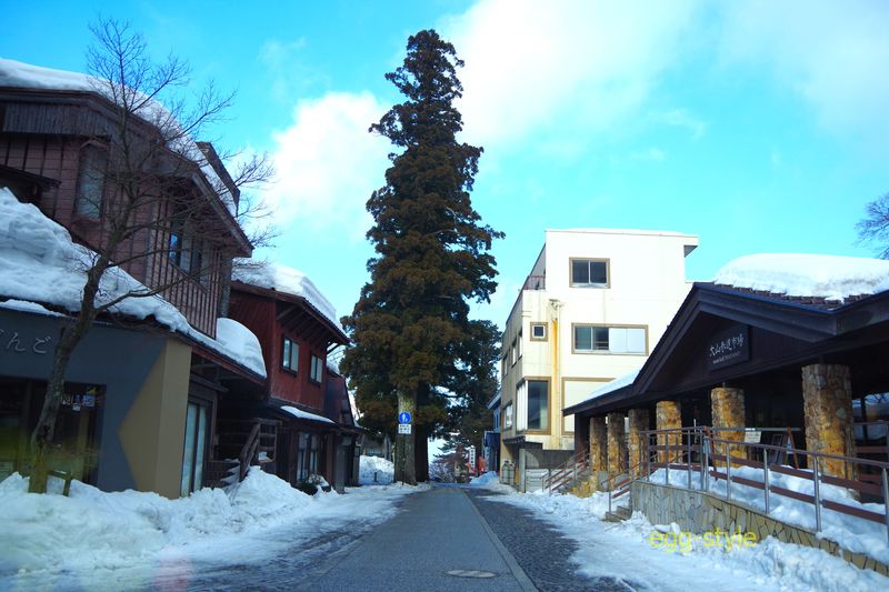 大山の旅館街　スキー客で賑わい　外国人もいなく静かだった