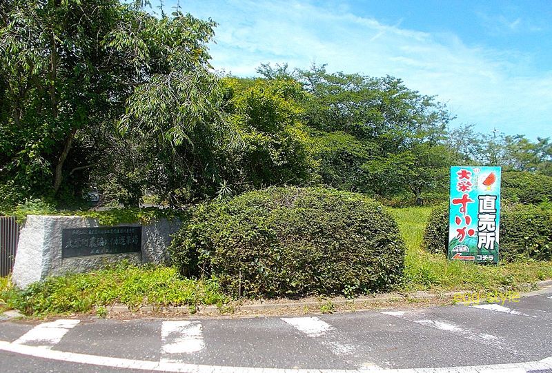 大栄町農協スイカ選果場 入口 とても立派な施設