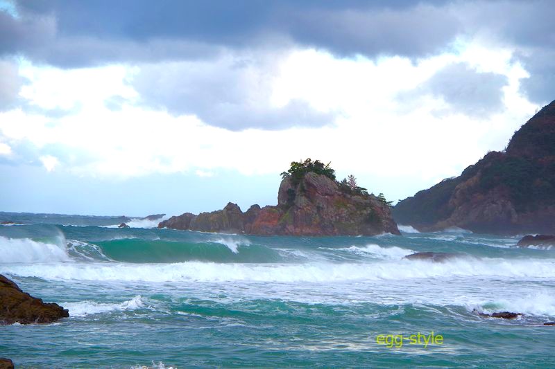 竹野海岸 普通の状態だろうが、なすすべもない自然の力