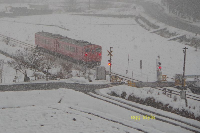 223D キハ41/キハ41 もっと降ってきた でも 満足な景観です