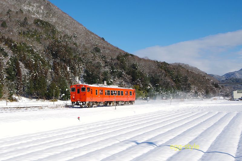 1226D キハ41-2001豊岡から雪の中を走って来た 41の顔が好き