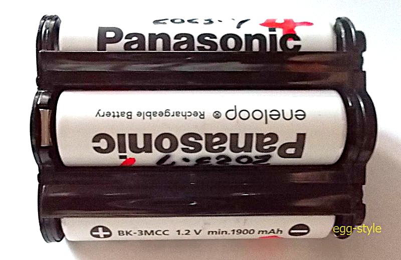 純正以外で使用できるニッケル水素電池 ご存じのメーカー品だ
