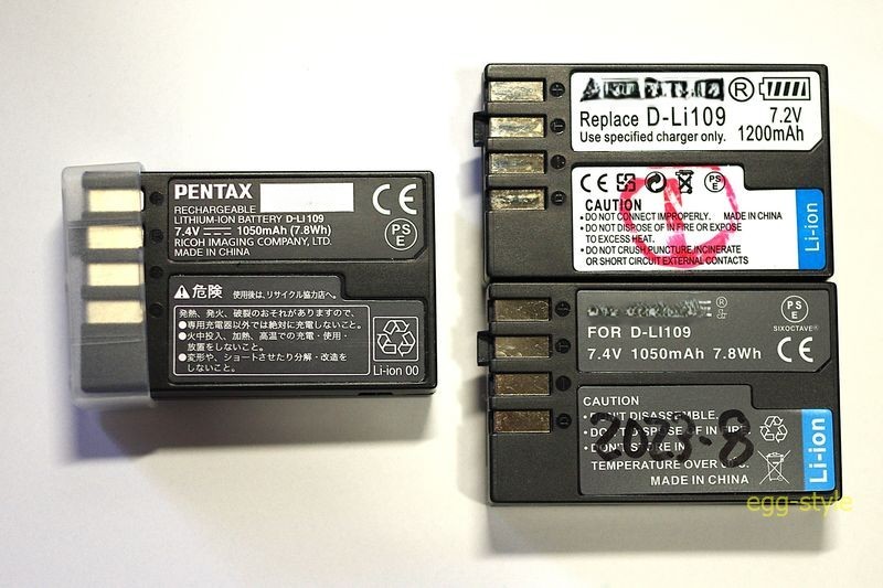 純正バッテリーと互換バッテリー