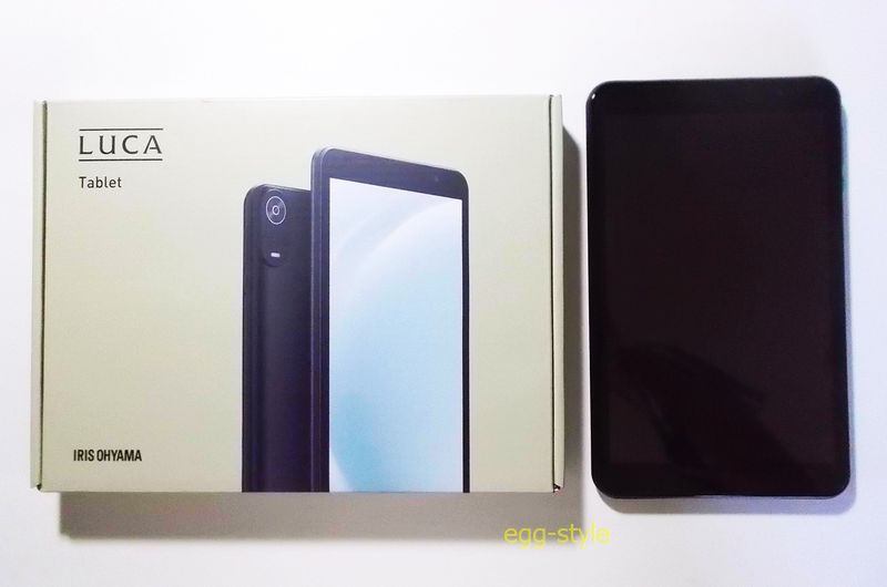 製品名は LUCA アイリスオーヤマ製タブレット これが十分な機能だった